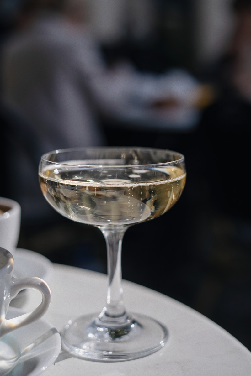 a glass of water